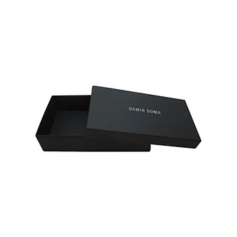 Custom Logo Printing Hard Case Clamshell Rigid Cardboard Foldable Portable Packaging Box For Shoes