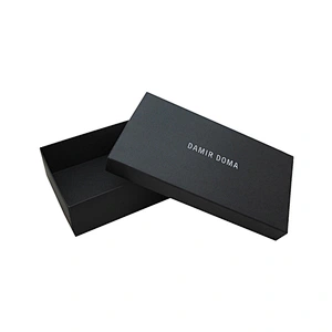 Custom Logo Printing Hard Case Clamshell Rigid Cardboard Foldable Portable Packaging Box For Shoes