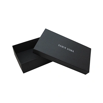 Custom Logo Printing Hard Case Clamshell Rigid Cardboard Foldable Portable Packaging Box For Shoes
